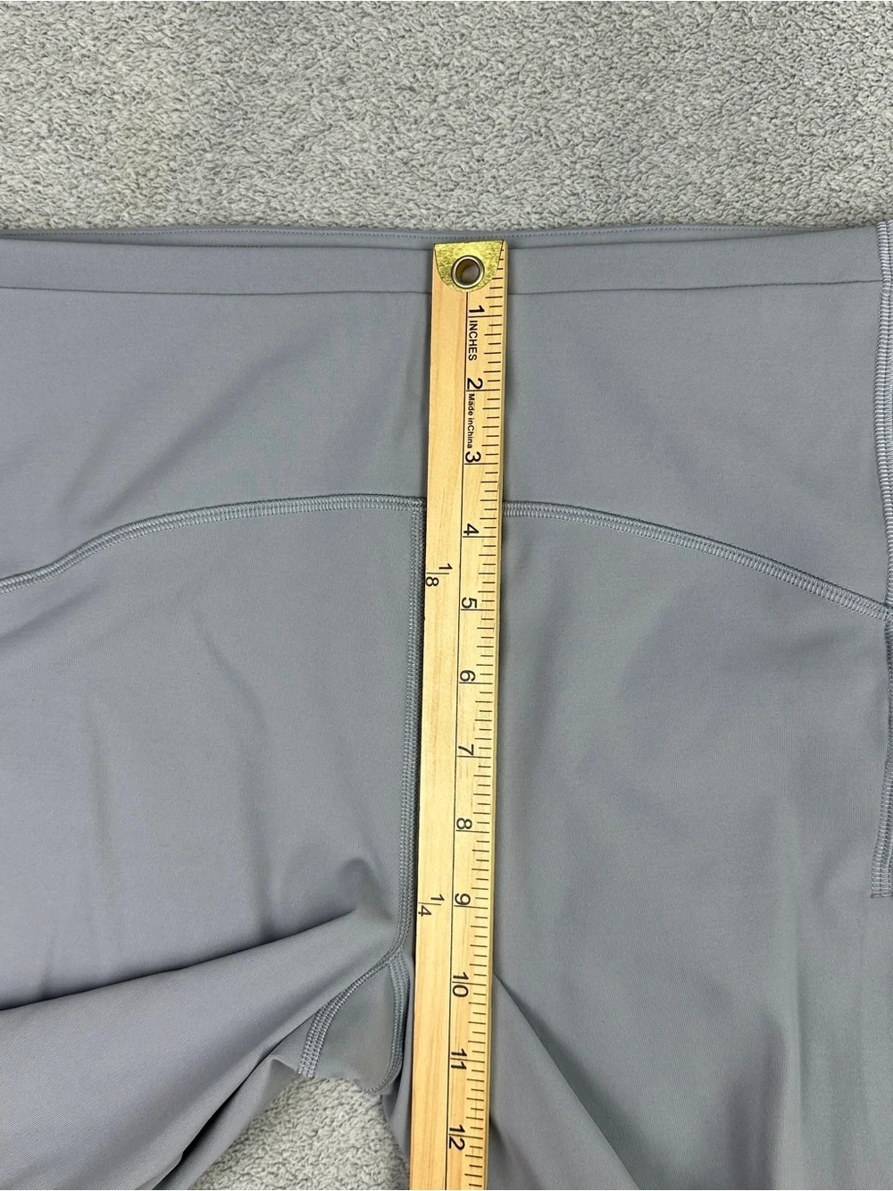 Lululemon Fast and Free High-Rise Crop 23” Tight Womens 12 Gray Nulux Reflective